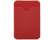 Чехол-картхолдер Favor на клеевой основе на телефон для пластиковых карт и и карт доступа, красный