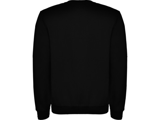 Свитшот с начесом Clasica детский, черный с нанесением логотипа с нанесением логотипа