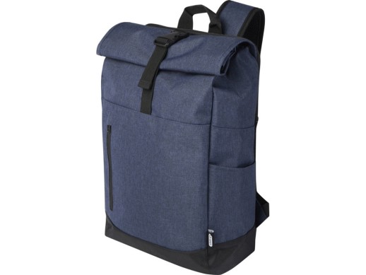 Складной рюкзак для ноутбука размером 15,6 дюймов Hoss, navy с нанесением логотипа с нанесением логотипа