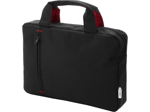 Detroit, сумка для конференций из переработанного РЕТ-пластика, черный с нанесением логотипа с нанесением логотипа