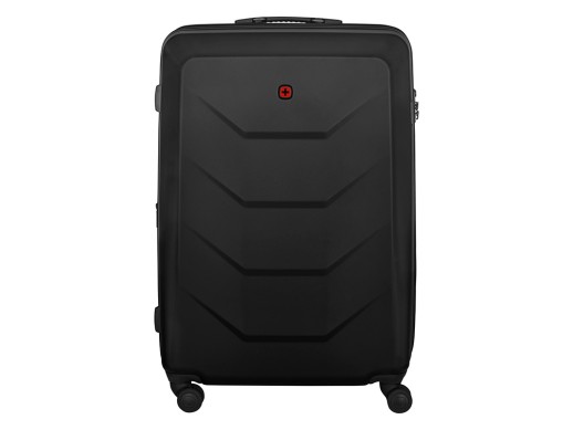 Чемодан WENGER Prymo, чёрный, большой, 52х76х30 см, 93 л, ABS+PC с нанесением логотипа с нанесением логотипа