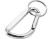 Timor брелок с карабином из переработанного алюминия, сертифицированного по стандарту RCS - Серебристый