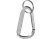 Timor брелок с карабином из переработанного алюминия, сертифицированного по стандарту RCS - Серебристый