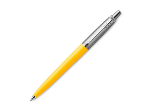 Шариковая ручка Parker Jotter ORIGINALS YELLOW CT, стержень: M blue ЭКО-УПАКОВКА с нанесением логотипа с нанесением логотипа