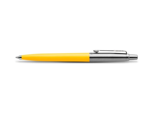 Шариковая ручка Parker Jotter ORIGINALS YELLOW CT, стержень: M blue ЭКО-УПАКОВКА с нанесением логотипа с нанесением логотипа