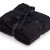 Плед Wave флисовый, черный