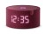 Умная колонка ЯНДЕКС Станция Мини с часами, 10 Вт, с Алисой, цвет: красный (YNDX-00020R)