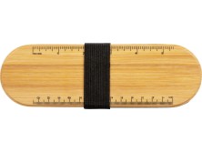 Пенал с линейкой и подставкой для телефона из бамбука Haruki, серый