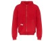 Толстовка оверсайз с капюшоном на молнии Monaco, красный, лейбл, бренд тайп и термотрансфер