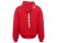 Толстовка оверсайз с капюшоном на молнии Monaco, красный, лейбл, бренд тайп и термотрансфер