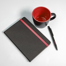 Набор подарочный HYPER: кружка, ежедневник, ручка; черный/красный ,   39533/35/08