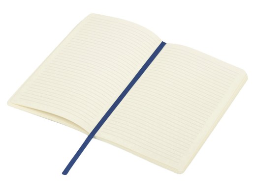 Блокнот Softy 2.0, гибкая обложка A5, 80 листов, темно-синий с нанесением логотипа с нанесением логотипа