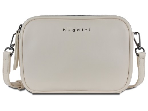 Сумка кросс-боди женская BUGATTI Almata, бежевая, полиуретан, 21,5х6х15 см