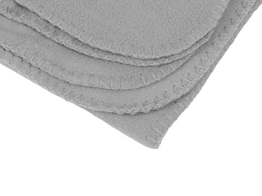 Плед Wave флисовый, серый с нанесением логотипа с нанесением логотипа