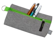 Универсальный пенал из переработанного полиэстера RPET Holder, серый/зеленый
