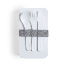 Ланч-бокс FANDEX, ложка, вилка нож в комплекте, антибактериальный пластик 346708