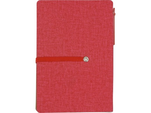 Блокнот А6 Write and stick с ручкой и набором стикеров, красный