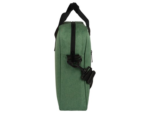 Сумка для ноутбука Wing с вертикальным наружным карманом, зеленый с нанесением логотипа с нанесением логотипа
