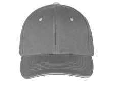 Бейсболка New Castle 6-ти панельная, серый/белый