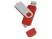 USB/micro USB-флешка 2.0 на 16 Гб Квебек OTG, красный с нанесением логотипа с нанесением логотипа