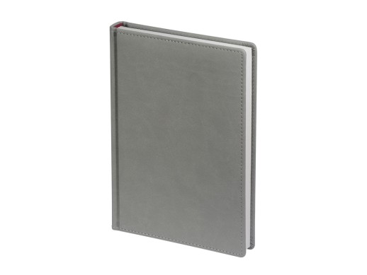 Ежедневник А5 датированный Velvet 2026, светло-серый