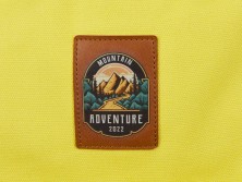 Рюкзак Shammy с эко-замшей для ноутбука 15, желтый с патчем