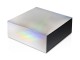 Подарочная коробка с голографическим шубером без печати Aurora, L, 260х260х100 мм.