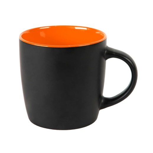 Набор подарочный DESKTOP: кружка, ежедневник, ручка, стружка, коробка, черный/оранжевый ,   39512/35/06