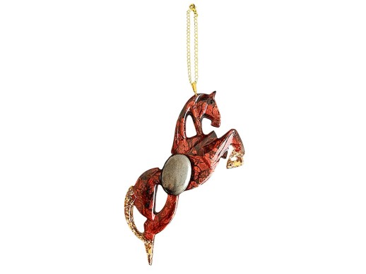Елочные игрушки (Лошадь).Символы года Гранат