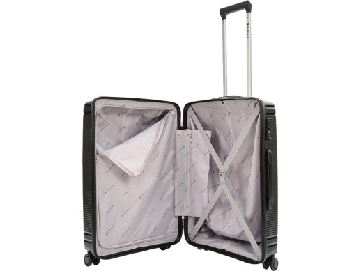 Чемодан 4-х колесный, Magellan, TRINIDAD, 110л, черный металлик