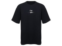 Футболка оверсайз Vienna унисекс , черный с нанесением Трафарет Скульптура 2 цвета