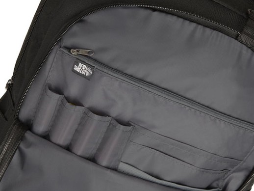 Рюкзак Ravy для ноутбука 15.6 с защитой RFID, черный с нанесением логотипа с нанесением логотипа