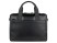 Портфель мужской BUGATTI Comet, чёрный, воловья кожа/полиэстер, 37х6х27 см