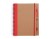 Блокнот А5+ ALANI с шариковой ручкой, крафтовый/красный