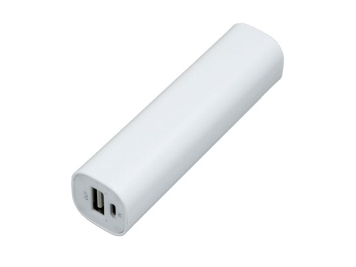 PB030 Универсальное зарядное устройство power bank прямоугольной формы. 2200MAH. Белый с нанесением логотипа с нанесением логотипа