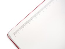 Бизнес-блокнот С3 софт-тач с магнитом, твердая обложка, 128 листов, красный