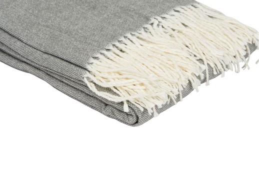 Акриловый плед Dapple 160x210 см, холодный серый (Р)
