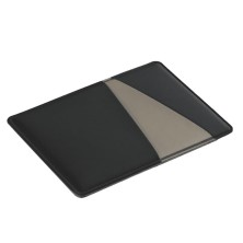 Чехол для карт Simply с тремя косыми карманами, черный/серый, PU ,   19728/35/29