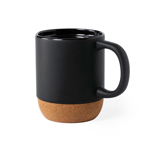 Кружка BOKUN, пробковое дерево, керамика 346585/35 с нанесением логотипа с нанесением логотипа