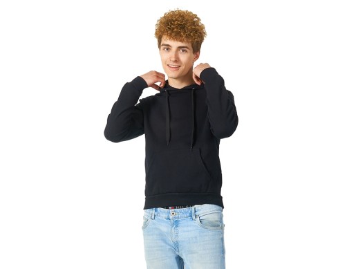 Толстовка с капюшоном Amsterdam мужская, черный с нанесением логотипа с нанесением логотипа
