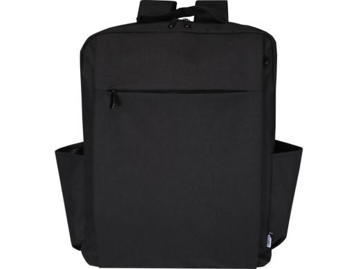 Рюкзак для ноутбука Libra 15 GRS из переработанного материала, 15 л, древесный уголь с нанесением логотипа с нанесением логотипа