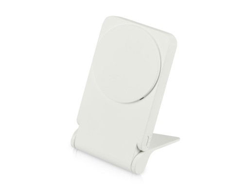 Внешний магнитный аккумулятор MagnIQ, белый, 5000 mAh с нанесением логотипа с нанесением логотипа