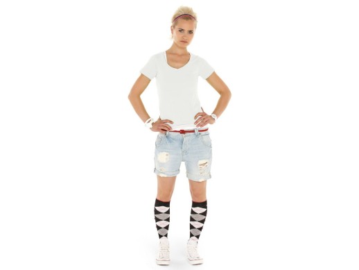 Футболка Heavy Super Club 2.0 женская с V-образным вырезом, белый