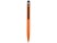 Ручка-стилус металлическая шариковая Poke, оранжевый/черный