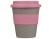 Стакан с силиконовой крышкой Cafe, dust pink с нанесением логотипа с нанесением логотипа