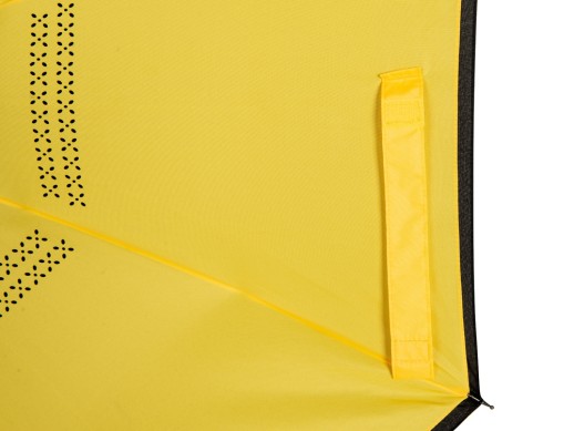 Зонт-трость наоборот Inversa, полуавтомат, черный/желтый