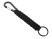 Брелок-веревочка Austere с карабином и кольцом, черный