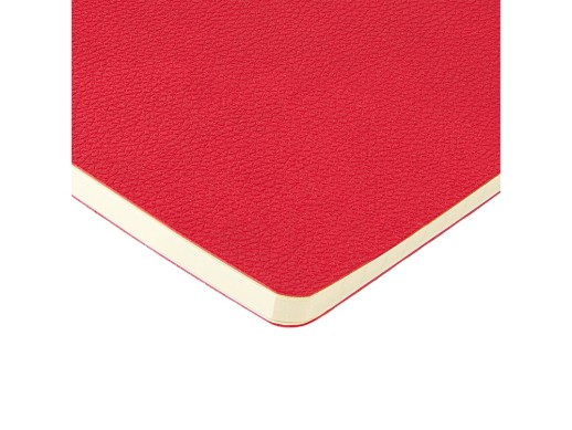 Бизнес-тетрадь А5 Megapolis Loft Flex 60 л., линейка, красный с нанесением логотипа с нанесением логотипа