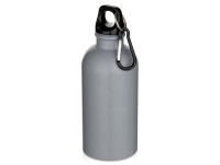 Oregon одностенная бутылка для воды с карабином, изготовленная из нержавеющей стали, сертифицированной по стандарту RCS, объемом 400 мл - Серый