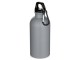 Oregon одностенная бутылка для воды с карабином, изготовленная из нержавеющей стали, сертифицированной по стандарту RCS, объемом 400 мл - Серый